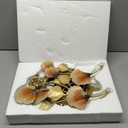 HEBOIX Large Wall Clocks for Living Room Decor with Silent Quartz Movement and 3D Ginkgo Leaf Modern Stylish Decorative Metal Wall Clock for Living Room/Bedroom/Office/Bathroom Wall Art