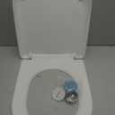 U/D-Shape Toilet Seat Replacement, Ergonomic Soft Close Quiet No Slam, PP Plastic Heavy-Duty Anti-Yellow, Quick Release Easy Install, Fits 18.5 Elongated Toilets MinS028