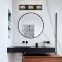 Black Vanity Lights for Bathroom Light Fixtures (3-Light, 20-Inch) Adjust 3 Colors Modern Bath Lighing Fixture Over Mirror LED Vanity Lighting