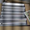 Kesfitt Raised Garden Bed, 4x2x1 FT Galvanized Steel Metal Raised Garden Bed, Oval Open-Bottom Design, 12-Inch Deep for Outdoor Vegetable & Herb Gardening, Silver
