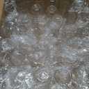 Hacaroa 48 Pack Plastic Stemless Champagne Flutes, 9 Oz Clear Toasting Glasses Highball Cups BPA-Free, Disposable Mimosa Glasses for Wine, Cocktail, Bar, Party, Wedding, Shatterproof, Gold Rim