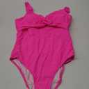 Pink Queen Women's One Piece Swimsuit V Neck Tummy Control Bathing Suits Sexy Criss Cross Swimwear (Large)