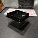 100Pcs Clear Cake Box 3.5 Inch Mini Cake Box with DIY Stickers, Clear Plastic, Individual Cupcake Containers for Mini Cake