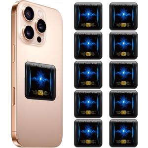 10 Pcs Phone Protection Stickers Neutralizers for Smart Phones/Tablets/Laptops/Computer/WiFi/Priner/TV Electronic Devices Blockers (Black)