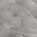 Ball Pit Balls for Kids, Plastic Refill 2.2 Inch Balls, 100 Pack, Bright Colors, Phthalate and BPA Free, Includes a Reusable Storage Bag with Zipper (White)