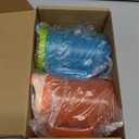 2 Pack Senior Water Cup Sippy Cups for Elderly, Safe Silicone Spill Proof Cups with 2 Handles Straw and Lid for Adults for Hospital Patients, Elderly, Pregnant, and Disabled (Blue+Orange -2 Pack)