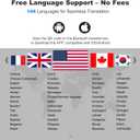 R'hllor AI Translation Earbuds Real Time,Wireless Bluetooth,144 Languages,Real-Time Bidirectional Voice Translation Compatible,with iOS/Android,80-Hour Battery Life,Perfect for Travel & Business