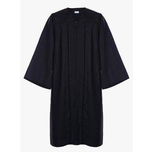 Unisex Premium Matte Graduation Gown Only Black Size: 5.9" x 5.11"