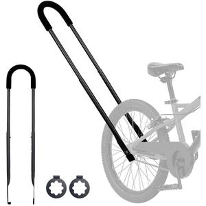 TOPROAD Children Cycling Bike Safety Trainer Handle, Bicycle Balance Push Bar, Push Stick for Enhanced Balance, Stability, Comfort and Control(Black)