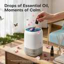 Air Purifiers for Home with High Efficiency Filter Up to 1076 Ft for Pet Hair, Odors, Pollen, Smoke, Compact Air Cleaner with 3 Speeds, Timer, Aroma Quiet 360Intake Filter, White