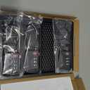 LUGGEX TSA Locks for Luggage, Suitcase Locks TSA Approved, Luggage Locks, Ease of Use & Durable(Black,3 Pack)