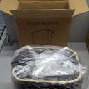 CEROELDA Small Bathroom Trash Can with Lid Soft Close-5L/ 1.3 Gal Slim Garbage Can-Metal Step Wastebasket-Rectangle Narrow Waste Bin for Office, Bedroom, Toilet, Live Room-Black