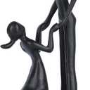 Father Daughter Figurine  Iron Dad and Daughter Gift for Fathers Day, Memorial or Birthday, Sentimental Sculpture Statue from Little Girl, Stepfather or Toddler Daughter, Valentines Gifts