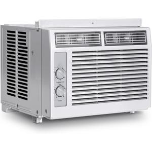 5000 BTU Window Air Conditioner AC Unit, Cool up to 150 Sq.Ft., Adjustable Cooling & Fan Modes, Install Kit, Energy Saving, Air Conditioner Window Unit for Bedroom, Apartment, Living Room
