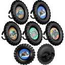Containlol 50 Pieces Truck Cupcake Topper Rings Mini Truck Cake Toppers Plastic Birthday Party Supplies for Boys Car Theme Party Decoration, 5 Styles (EXP 12/31/36)