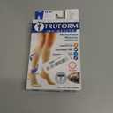 Truform 20-30 mmHg Compression Stockings for Men and Women, Knee High Length, Closed Toe, Beige, X-Large (X-Large (1 Pair))