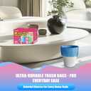 300 Count 8 Gallon Trash Bags - Heavy Duty Medium Garbage Bags 30 Liter Unscented 0.94 Mil Thick & Leakproof Wastebasket Liners for Kitchen Bathroom Home