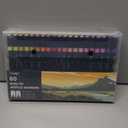 JusArt 60 Colors Dual Tip Acrylic Paint Pens Markers, Brush and Fine Tip, Premium Paint Pens for Wood, Canvas, Egg, Stone, Fabric, Rocks, Metal, Glass, Ceramic, DIY Crafts Making Art Supplies Gifts