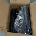 HAIXIN Vertical Narrow Tall Shoe Rack for Front Door Entrance, 7-Tier Sturdy Stackable Shoe Rack Organizer for Closet Entryway, Corner Shoe Storage Shelf Shoe Cubby (Black)