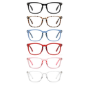 CCVOO Reading Glasses for Women/Men, Eyeglasses, Blue Light Readers for Women/Men, Computer Eye Glasses, Cheaters, 5 Pack
