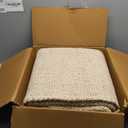 S & L Homes 100% Wool Hand Woven Chunky Knit Popcorn Rug - Beige Contemporary Area Rug for Living Room Bedroom (6x9-Beige)