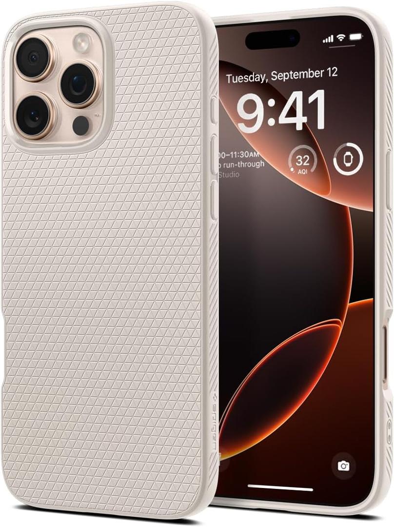 Spigen Liquid Air Designed for iPhone 16 Pro Case [NOT Compatible with MagSafe], [Military-Grade Protection] 