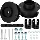 2.5 inch Front Leveling Lift Kit for 2013-2020 ram 2500 3500 4WD, 2.5" Raise Heavy Duty Spring Strut Spacers With Shock Relocation Brackets