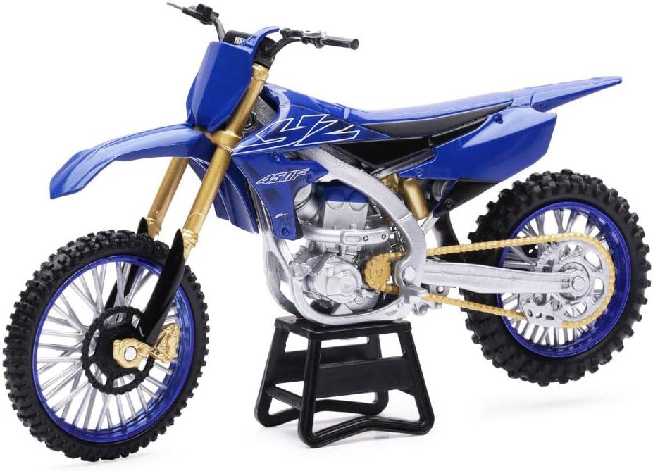 NewRay Toys Motorcycle 1:12 Scale Yamaha YZ450F Dirt Bike, 58313, Multicolor