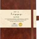 Lined Leather Bound Journal Notebook, A5 Hardcover - Brown 5.8x8.3" - Thick 300 Pages College Ruled Paper Journals for Men and Women - Personal and Professional Note Book for Writing & Journaling