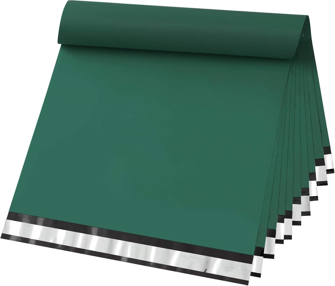 Famagic 200pcs Poly Mailers 12x15.5 Inch Shipping Bags Ultramarine Green Shipping Envelopes Self Seal Mailers Bags Waterproof and Tear-Proof Packaging Bags