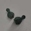 OwnMy 2PCS Cast Iron Green Bird Sculptures - Outdoor & Indoor Small Birds Statues, Hollow Carved Bird Figurines Ornaments Decorative Animal Figurines for Garden Patio Home Decors