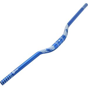 FIFTY-FIFTY Mountain Bike Riser Handlebar, Aluminum Alloy MTB Handlebar, 31.8mm Diameter, 780mm Wide Bicycle Bar, Blue, 35mm Rise