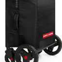 Radio Flyer Voya Quad Stroller Wagon Travel Cover, Black, Protective Travel Bag with Comfort Grip Handles, Durable Design, Compatible with Voya Quad Wagon, Essential Stroller Accessories
