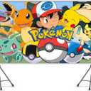 Anime Birthday Party Decorations,Happy Birthday Banner Backdrop for Birthday Party Supplies