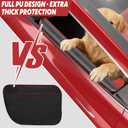 Surfcabin Dog Car Door Protector 20% Larger Design for Sedans, Family Cars and Small SUVS, 2 Packs Thickened PU Material Waterproof Door Panel Covers, Protects Doors from Dog Scratching