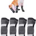 & Dog Rain Boots with Waterproof Material , Dog Winter Boots Keeps Your Pet Warm, Reflective Straps and Anti-Slip Sole, Dog Snow Boots for Snowy Day( 4PCS/Set ) (S(Insole width: 2.0''))