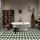Alow Peel and Stick Floor Tile,Green Self-Adhsive Peel and Stick Flooring,Waterproof Vinyl Flooring Suit for Kitchen Toilet (1212in 10pcs)