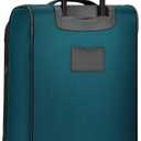 U.S. Traveler Aviron Bay Expandable Softside Luggage with Spinner Wheels, Teal, Carry-on 23-Inch, 1-Piece Carry-on 23-Inch