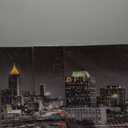 Atlanta Skyline Wall Art Black and White Georgia Cityscape Canvas Wall Decor for Living Room HD Prints Pictures Painting Artwork Decorations Poster with Frames Ready to Hang (42''Wx22''H)