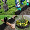 LAVEVE Corrugated Metal Garden Edging 6" x 20Ft, Landscape Edging Border for Lawn, Flower Bed, Garden Fence, Paver Edging (Graphite)