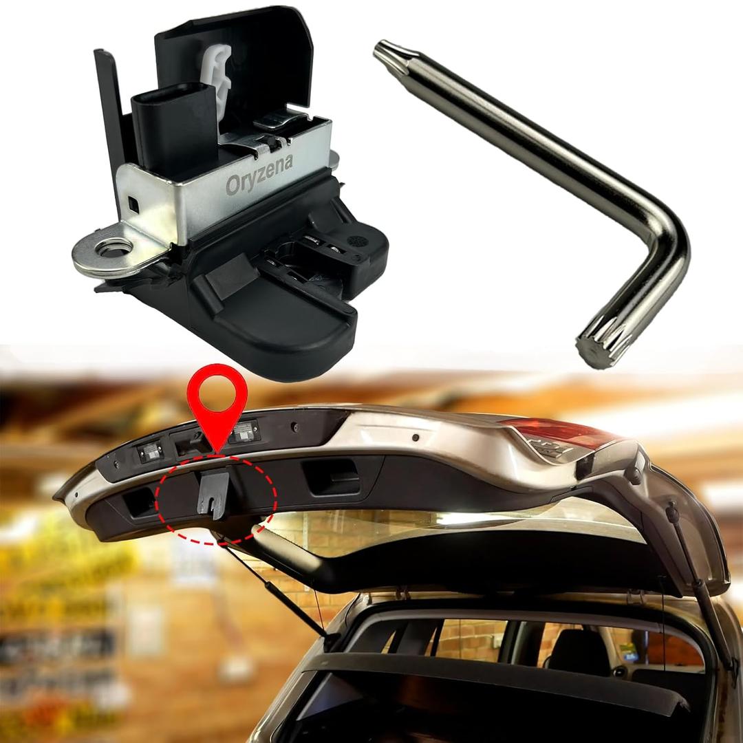 Trunk Latch Actuator Compatible with Volkswagen Tiguan 2009-2018, Jetta Sportwagen 2009-2014, for VW Golf TDI Wagon GTI R MK6 MK7, Beetle 2012-2019, Lock Motor 5M0827505E 5M0827505E9B9 931-718
