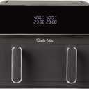 Sur La Table 11-Quart Digital Double Basket Air Fryer - 1700W Dual Zone with Touchscreen Display, Sync Cook & Separate Settings, Includes Crisper Tray & Separator, Safe Kitchen Appliance for Food Prep