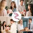 2 x Stretchy Scrunchie Lanyard for ID Badges Keys, Cute Teacher Lanyard for Women with 2 Card Holders 19.6 Inch (Pink)