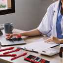 100 Sets Red Ribbon Week Supplies Bulk Red Ribbon Awareness Pens & Bookmarks Set Drug Free Ballpoint Pen with Inspirational Bookmarks Accessories for Fundraising Charity Party Favors