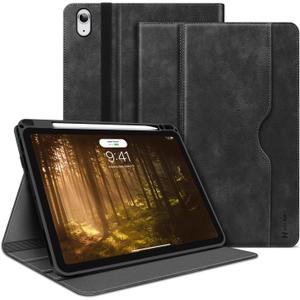 H HOLIMET Case for iPad Air 11 inch 2025 M3, iPad Air 4th/5th/6th Generation 10.9 Inch with Pencil Holder Pocket Typing Angle Auto Sleep/Wake Muti-Stand Vegan Leather