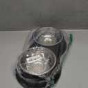 Dog Bowls Double Dog Water and Food Bowl Stainless Steel Bowl with Non-Slip Resin Station, Pet Feeder Bowls for Puppy Medium Dogs Cats (1.Black)