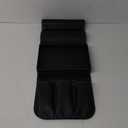 Couch Remote Caddy Control Holder Sofa Organizer with Detachable Wooden Snack Tray for Recliner Mattresses Chair Armrests with 4 Slots - 1 Large Pockets and 3 Small Pockets (Black) (Black)