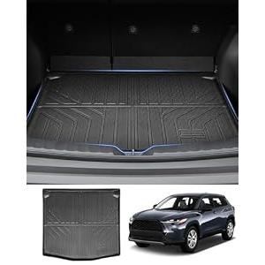 Powerty Trunk Mat for Toyota Corolla Cross 2022-2026, All Weather TPE Cargo Mat Liner for Corolla Rear Trunk