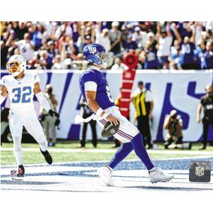 Jaxson Dart New York Giants Quarterback Touchdown Celebration 8x10 Photo Poster | NFL Licensed Wall Art | Football Memorabilia for Giants Fans | Sports Decor for Man Cave, Office, or Bedroom