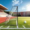 12x6 FT Soccer Goal Heavy Duty Backyard Training, Weather Resistant Powder Coated Galvanized Steel Metal Frame 1.97" Diameter Net